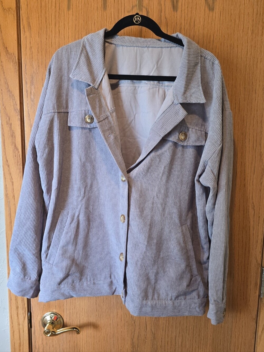 2XL Gray Corduroy Jacket Worn Once